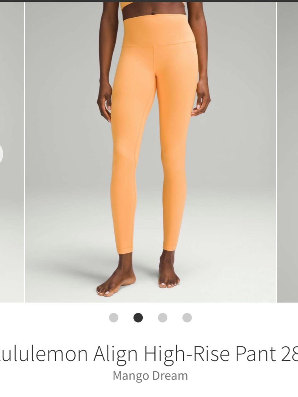 Lululemon Align High-Rise Leggings 28” Mango Dream